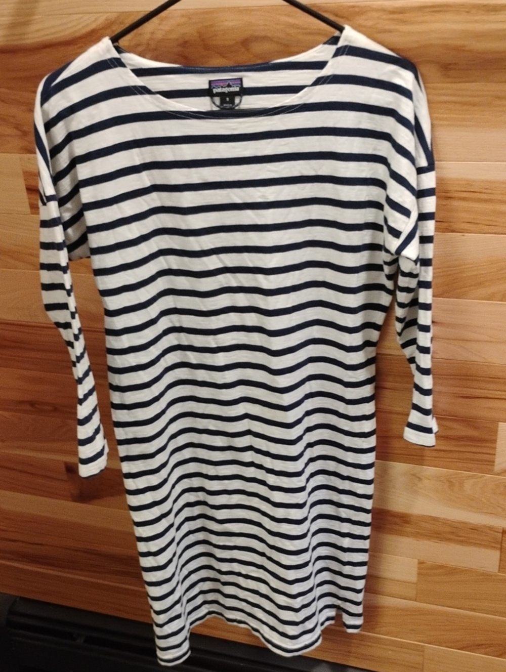 Patagonia Navy and White Seatoller Dress